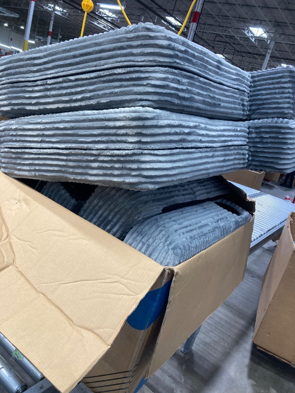Photo 1 of *****MISSING PARTS SELLING AS IS Homall Couches for Living Room, 83" Couch with Soft Deep Seats, Modern Sofa 3 Seater in Corduroy for Apartment, Bedroom (Slate Gray)