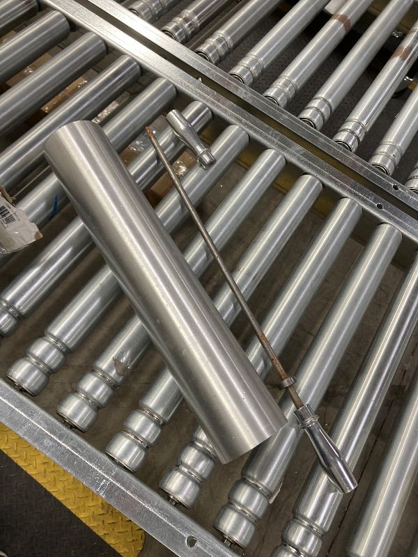 Photo 1 of ***DAMAGE -RUST AREAS -SELLING AS  PARTS ONLY *** Winco Winware 18-Inch Aluminum Rolling Pins RollingPins