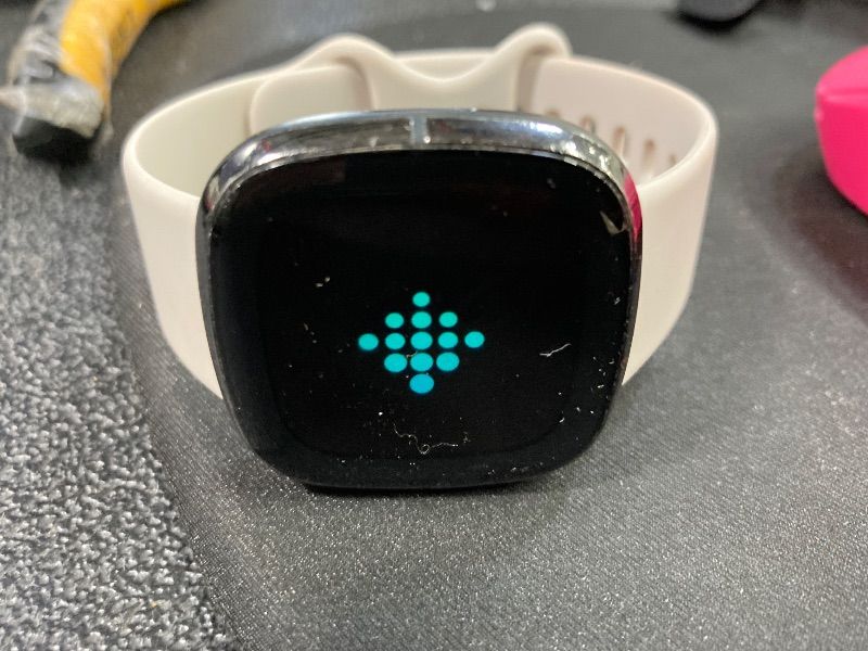 Photo 1 of (***Used***) Fitbit Sense Advanced Smartwatch with Tools for Heart Health, Stress Management & Skin Temperature Trends, White/Gold, One Size (S & L Bands Included)