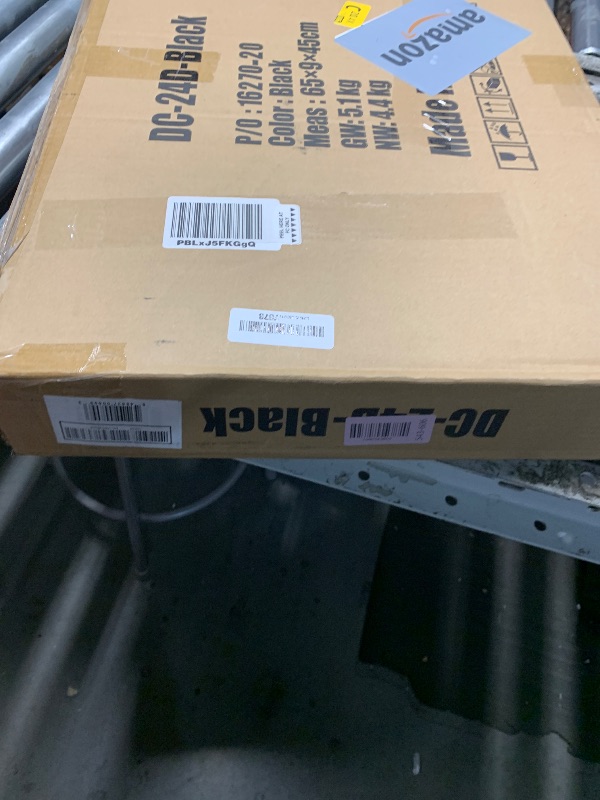 Photo 1 of ***(HEAVILY USED/ MINOR DAMAGE)***FDW Dog Crate for Small Dogs 24 Inch Folding Metal WirePet Cage Double Door W/Divider Panel Indoor Outdoor Kennel Leak-Proof Plastic Tray,Black