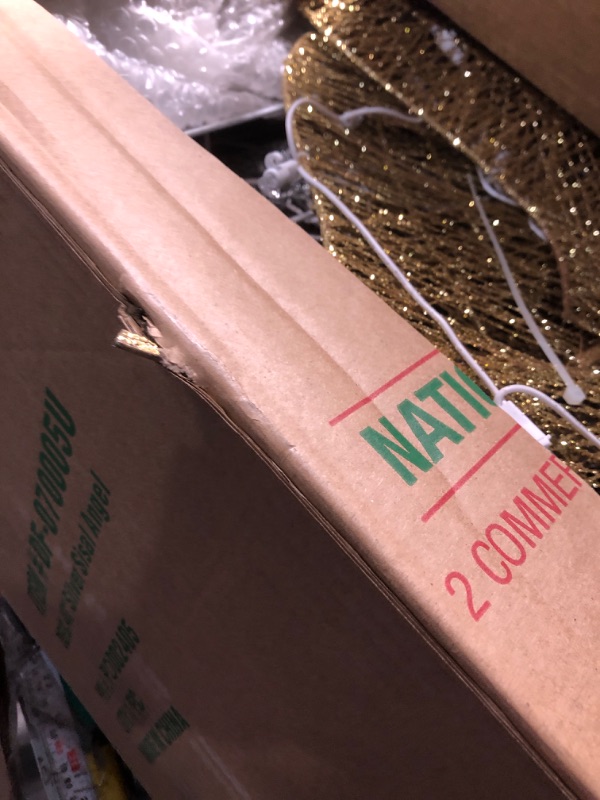 Photo 1 of ***(PARTS ONLY/MAJOR DAMAGE/ NON FUNCTIONAL)***National Tree Company Pre-lit Artificial Christmas Décor | Includes Pre-strung White LED Lights and Ground Stakes | Crystal Angel - 4 ft