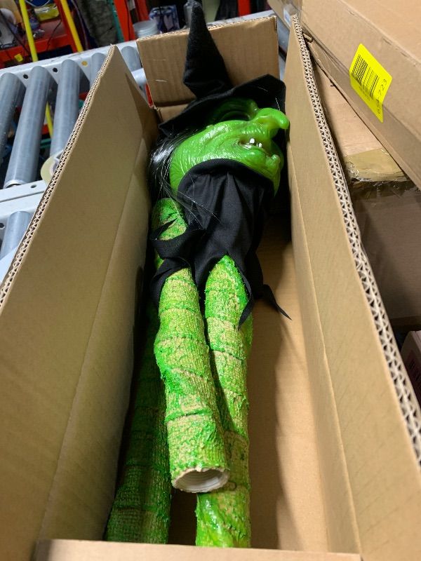 Photo 1 of (SEE ALL PHOTOS) ***STOCK PHOTO REFERENCE ONLY***Spooktacular Creations Halloween LED Witch Staff Vintage Cane, Light Up Magic Walking Cane Prop Stick Accessory for Halloween Party Dress Up Costume