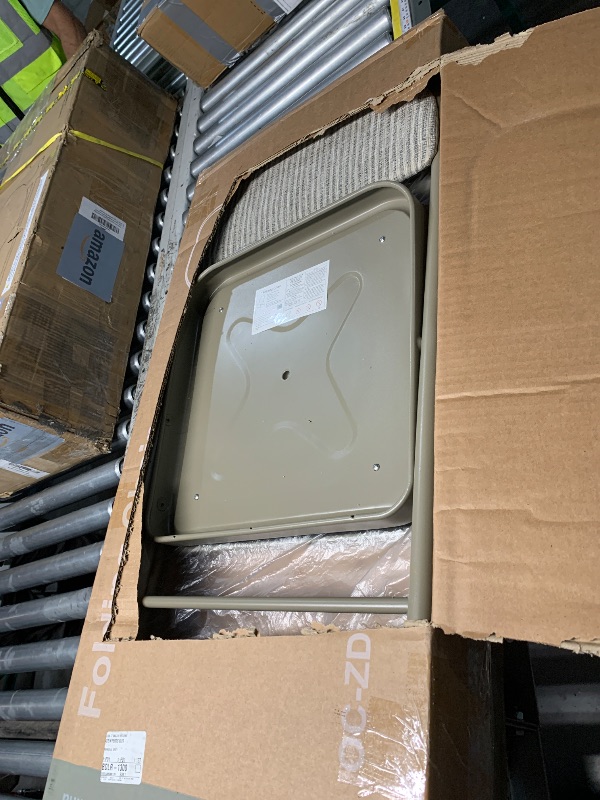 Photo 1 of ***PARTIAL SET - PRICE ADJUSTED***O
DUMOS 6 Pack Folding Chairs with Padded Cushion and Back - Fabric Stackable Portable Dining Chiars Set, for Home and Office, Conference, Wedding, Party, Patio, Garden, for Indoor Outdoor, Khaki