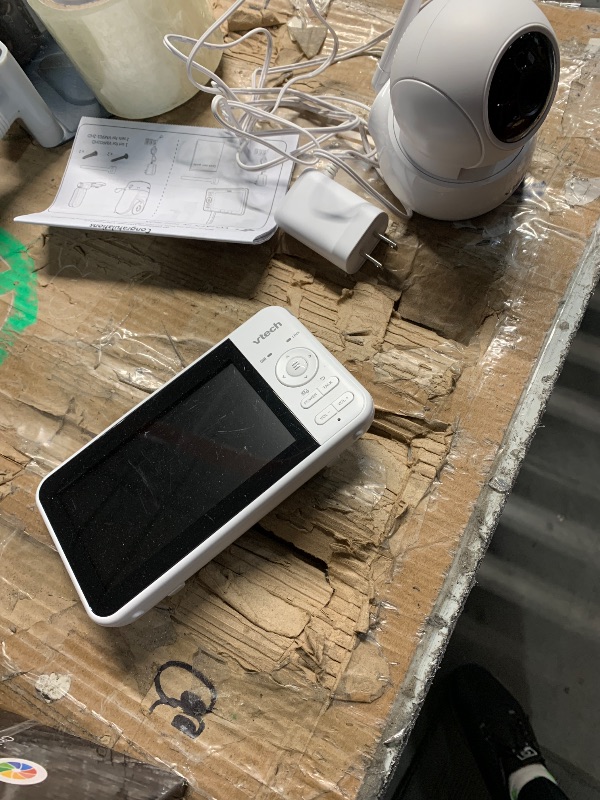 Photo 1 of ***(MISSING CHARGER)***VTech Upgraded Smart WiFi Baby Monitor, 1080p FHD Camera and 5" HD IPS Display, Free App with Motion Video, Sound/Motion Detection and Notifications, Fully Remote Pan-Tilt-Zoom: VM901