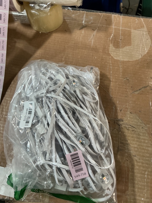 Photo 1 of ***(PARTS ONLY/ MAJOR DAMAGE/ NON FUNCTIONAL)***Permanent Outdoor Lights for House, 100ft Smart RGB LED Eave Lights Outdoor Decor with App/Remote Control, IP67 Waterproof Lighting with Multi Scene Modes for Christmas, Daily, Party, Holiday