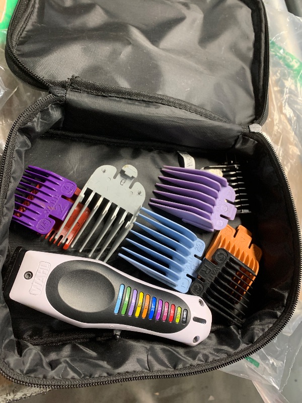 Photo 1 of ***(USED/ MISSING PARTS)***Wahl Color Pro Cordless Rechargeable Hair Clipper & Trimmer – Easy Color-Coded Guide Combs - for Men, Women, & Children – Model 9649P