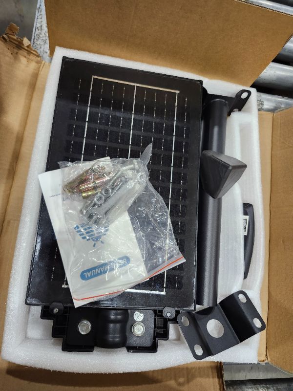 Photo 1 of *****************FOR PARTS ONLY- NON-FUNCTIONAL************
Sunwish 5000W Solar Street Lights Outdoor - 6500K Wide Angle Solar Lights Outdoor Waterproof, LED Security Flood Light Motion Sensor, Commercial Parking Lot Light Dusk to Dawn for Yard Outside