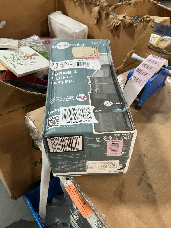 Photo 1 of ***(MISSING PARTS)***InSinkErator Badger 5XP Garbage Disposal, Standard Series 3/4 HP Continuous Feed Food Waste Disposer, Black / Stainless