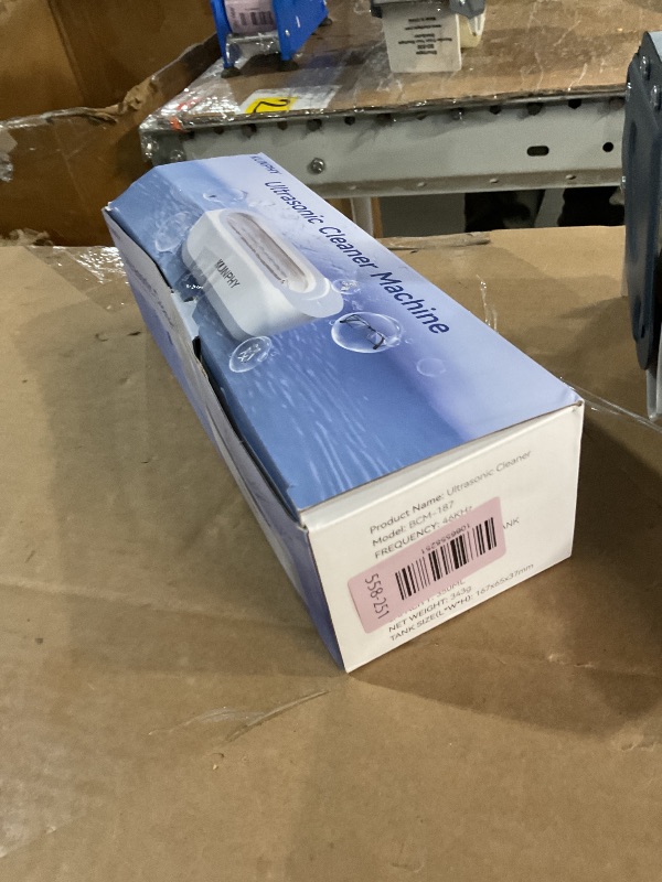 Photo 1 of ***MISSING PARTS***
KUNPHY Ultrasonic Jewelry Cleaner, Jewelry Cleaner Machine 12oz 46KHz, Professional Sonic Cleaner with One-Touch Operation, Sonic Cleaner for Rings, Glasses, Jewelry, Dentures White