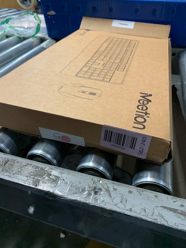 Photo 1 of (MISSING USB) MEETION Wireless Keyboard and Mouse, Full-Sized Cordless Keyboard with Wrist Rest, 3 DPI Adjustable Mouse, Keyboard and Mouse Set with 2.4GHz USB Receiver, for PC/Computer/Laptop/Windows/Mac, Pink