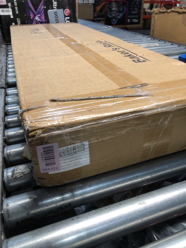 Photo 1 of ****OPENED FOR INSPECTION****YCHF 6-Tier Kitchen Bakers Rack,Mini Fridge Shelf with Storage, Mini Fridge&Microwave Oven Stand Table,Coffee Bar,Adjustable Kitchen Shelves Freestadning for Home Office (Black Wood Grain)