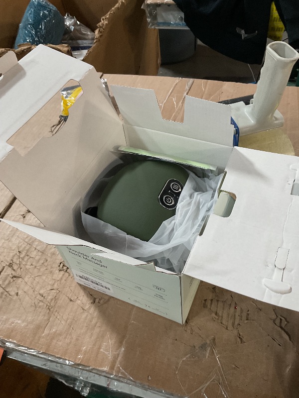 Photo 1 of ***PARTS ONLY*** Heated Neck and Shoulder Massager – 4D Deep Tissue Shiatsu Electric Massage Pillow, Cordless Portable Hand-Like Design for Pain Relief and Muscle Relaxation for Home, Office, Car, Travel (Green)