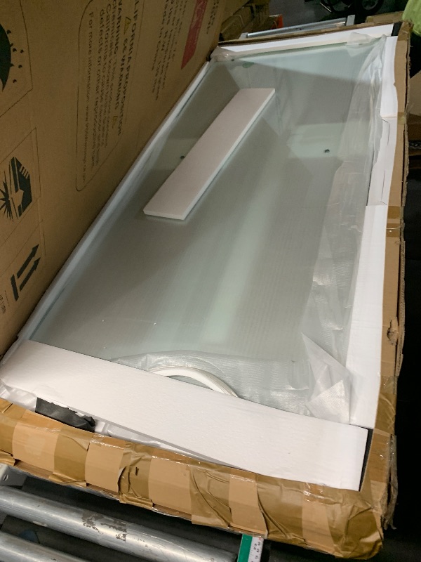 Photo 1 of ***missing 2 door handlesTRUCK/TRAILER PICKUP ONLY*** Frameless Shower Door, 5/16" (8mm) Clear Tempered Glass Shower Door, 56-60" W x 74" H, Quiet Soft-Close, Reversible Installation, SGCC Certified (Brushed Nickel-Double Sliding Style A, 60" W x 74" H)