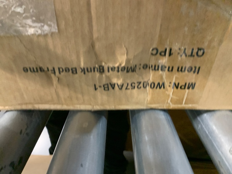 Photo 1 of ***PARTIAL SET (BOX1) - PRICE ADJUSTED | TRUCK/TRAILER PICKUP ONLY*** Bellemave Queen Over Queen Bunk Bed with Headboard and Full Length Guardrail, Separable Bunk Bed Queen Size, Heavy Duty Bunk Beds Can Turns Into Loft Bed and Platform Bed, Black