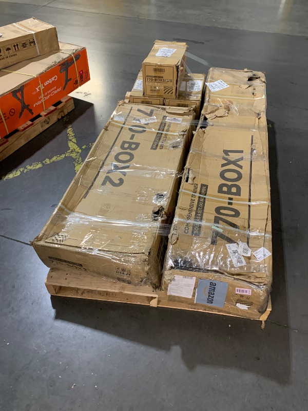 View 4 of ***FULL SET (BOXES 1-5) | TRUCK/TRAILER PICKUP ONLY*** Fitvids Multifunctional Home Gym Equipment with 160 lbs Weight Stack, Full Body Workout Weight Machine, Strength Training Exercise Equipment with Pulley System & Leg Press, All-in-One Workout Station