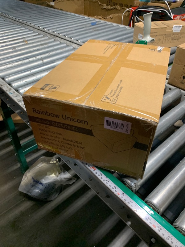 Photo 1 of ***FACTORY SEALED*** ALIMORDEN Fold Out Toddler Couch, Extra Wide Comfy 2-in-1 Cuddly Sherpa Sofa for Kids, with Removable Baby Friendly Blanket, Convertible Sofa to Bed, Unicorn