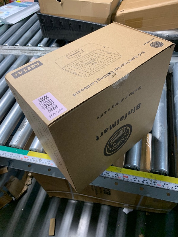 Photo 1 of ***FACTORY SEALED*** BinfeiMart | Kid-Safe Cardboard Cutting Toy for Ages 4+ | STEM Educational Electric Craft Tool with Lighted Scrap Drawer & Durable Aluminum Panel