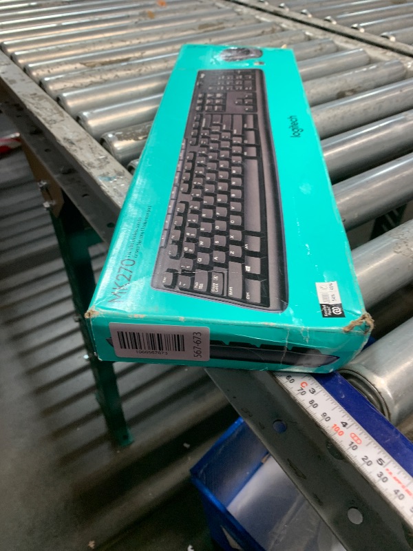 Photo 1 of ***HEAVILY USED, MISSINGBOTH DONGLES*** Logitech MK270 Wireless Keyboard and Mouse Combo for Windows, 2.4 GHz, 8 Multimedia Keys, PC, Laptop, Wireless Keyboard Compact Mouse Combo - Black