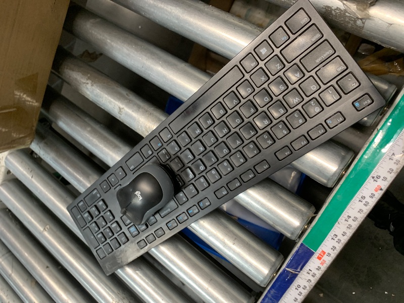 Photo 1 of ***HEAVILY USED, MISSINGBOTH DONGLES*** Logitech MK270 Wireless Keyboard and Mouse Combo for Windows, 2.4 GHz, 8 Multimedia Keys, PC, Laptop, Wireless Keyboard Compact Mouse Combo - Black