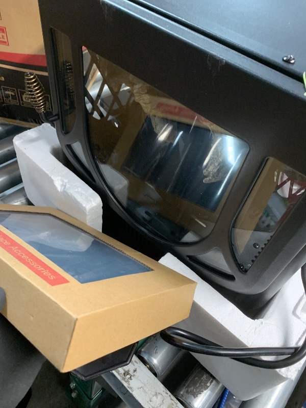 Photo 1 of ***MISSING HARDWARE*** Electric Fireplace Stove, Fast Heating, 1500W X Infrared Fireplace Heater with 8H Timer, Remote Control, Freestanding Stove with Adjustable 3D Flame Overheat Protection, Indoor Fireplace
