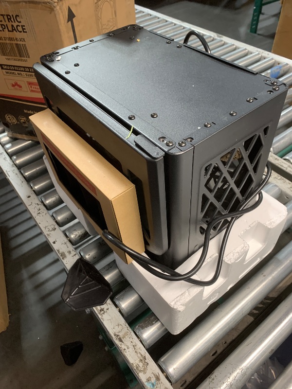 Photo 1 of ***MISSING HARDWARE*** Electric Fireplace Stove, Fast Heating, 1500W X Infrared Fireplace Heater with 8H Timer, Remote Control, Freestanding Stove with Adjustable 3D Flame Overheat Protection, Indoor Fireplace
