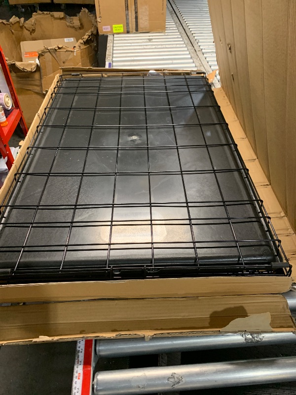 Photo 1 of MidWest Homes for Pets XL LifeStages Double Door 48-Inch Folding Dog Crate, Enhanced Security, Includes Leak-Proof Pan, Divider Panel, Handle, Rubber Feet