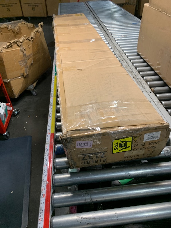 Photo 1 of ***PARTIAL SET (BOX #2 OF 2) - PRICE ADJUSTED | TRUCK/TRAILER PICKUP ONLY*** YITAHOME King Size Bed Frame with Bookcase Headboard and 4 Storage Drawers, RGB LED Bed Frame with Type-C & USB Charging Station Storage Headboard Beds, No Box Spring Needed, Noi