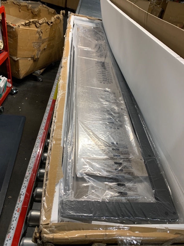 Photo 1 of ***PARTIAL SET (BOX #2 OF 2) - PRICE ADJUSTED | TRUCK/TRAILER PICKUP ONLY*** YITAHOME King Size Bed Frame with Bookcase Headboard and 4 Storage Drawers, RGB LED Bed Frame with Type-C & USB Charging Station Storage Headboard Beds, No Box Spring Needed, Noi