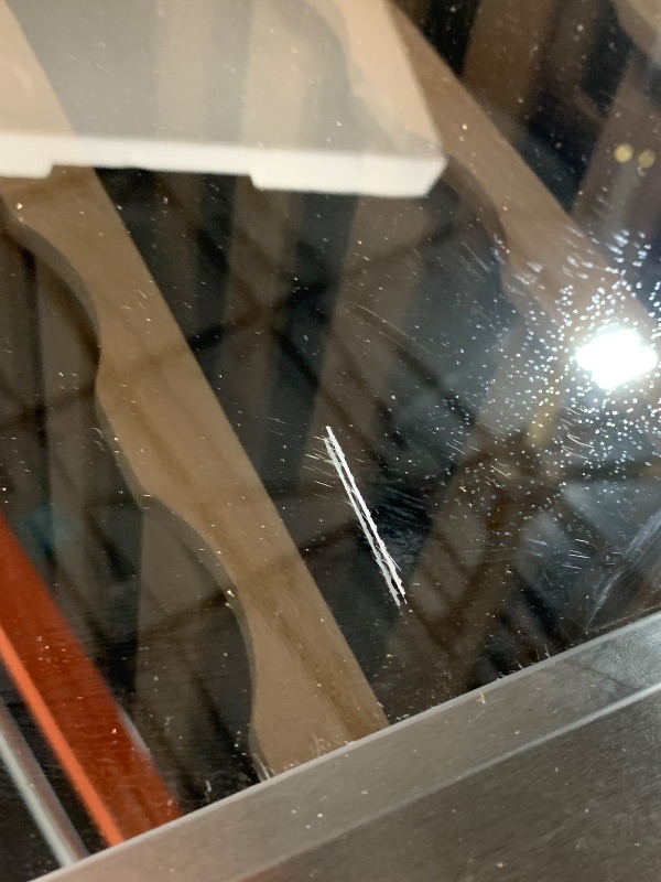 Photo 1 of ***GLASS SCRATCHED, SEE PHOTOS*** Ivation 28 Bottle Compressor Wine Cooler Refrigerator w/Lock | Large Freestanding Wine Cellar For Red, White, Champagne or Sparkling Wine | 41f-64f Digital Temperature Control Fridge Stainless Steel