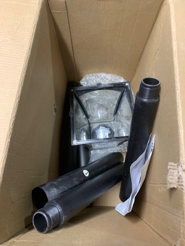 Photo 1 of ***HEAVILY USED, DAMAGED, NONFUNCTIONAL** LEOKED 59" Solar Lamp Post Light,Outdoor Waterproof Solar Post Lights with Planter,Garden Lights for Backyard, Pathway, Patio,Lawn, Driveway Decor