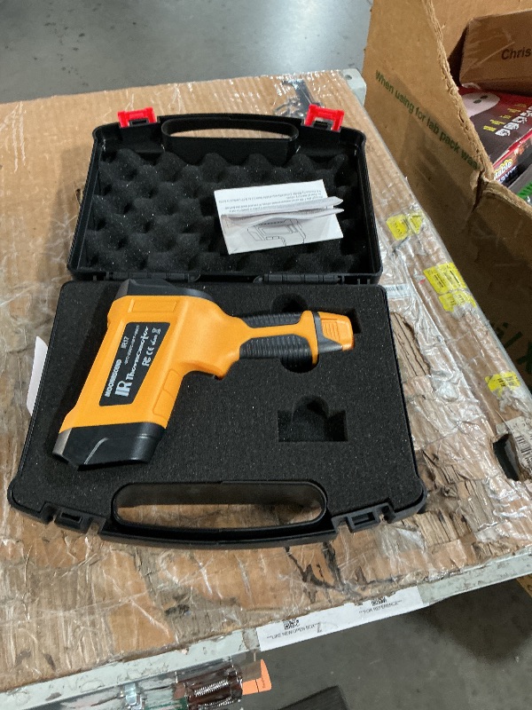 Photo 1 of -58°F to 3992°F High-Temp Infrared Temperature Gun, Industrial Laser Thermometer Gun High Precision Triple Laser Non-Contact Pyrometer Termometer for Furnace, Kiln, Forge, Furnace, Engine, HVAC