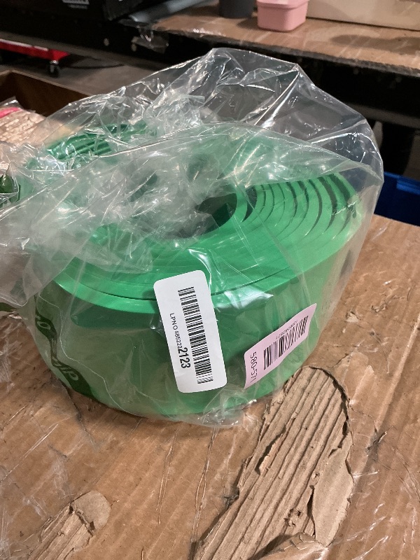 View 2 of ***(MISSING PARTS)***15.75 Ft Flex Track for Kids, Flexible Race Track Compatible with Hot Wheels and Diecast 1/64th Cars, Roll-Up Portable Race Car Ramp Track with Suction Cups & Track Anchors & 4 Race Cars, Green