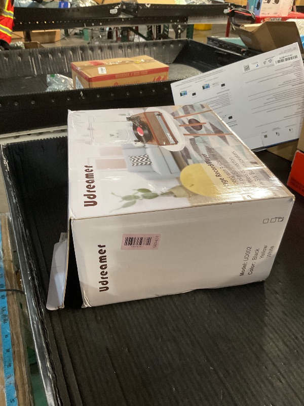 Photo 1 of ***MISSING POWER CORD*** Vinyl Record Player with Upgraded Speakers Bluetooth Turntable Support USB AUX-in Headphone RCA Line-Out Auto-Stop 3 Speed Belt-Driven Vintage Portable Vinyl Player Mirror Design