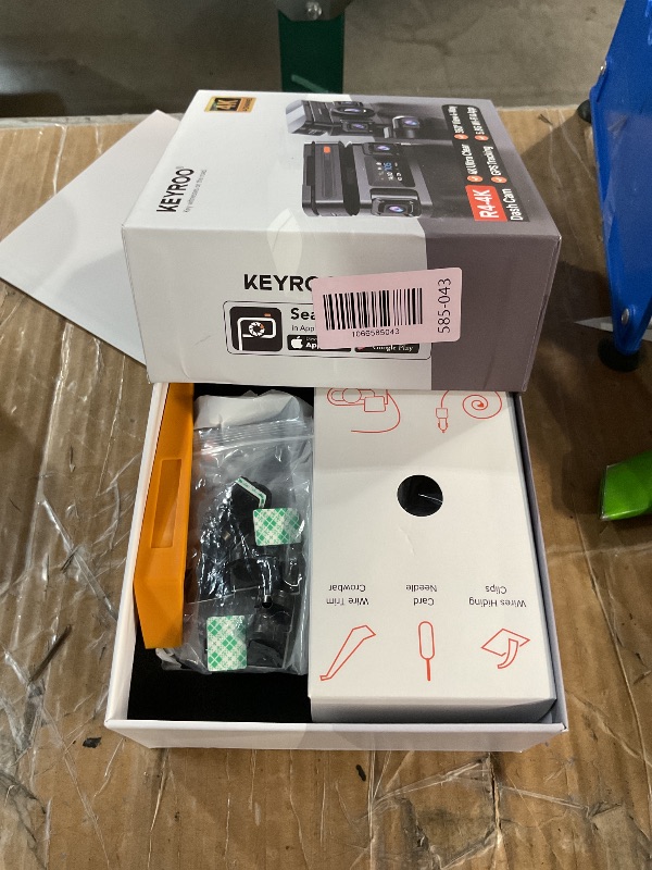 Photo 1 of ***(PARTS ONLY/ MAJOR DAMAGE/ NON FUNCTIONAL)***KEYROO 360° View 4K 4 Channel Dash Cam Front and Rear Inside Left Right, Built-in GPS, 5.8GHz WiFi, Car Dash Camera for Cars with App Connect, Support Parking Mode, G-Sensor, Free 128GB Card