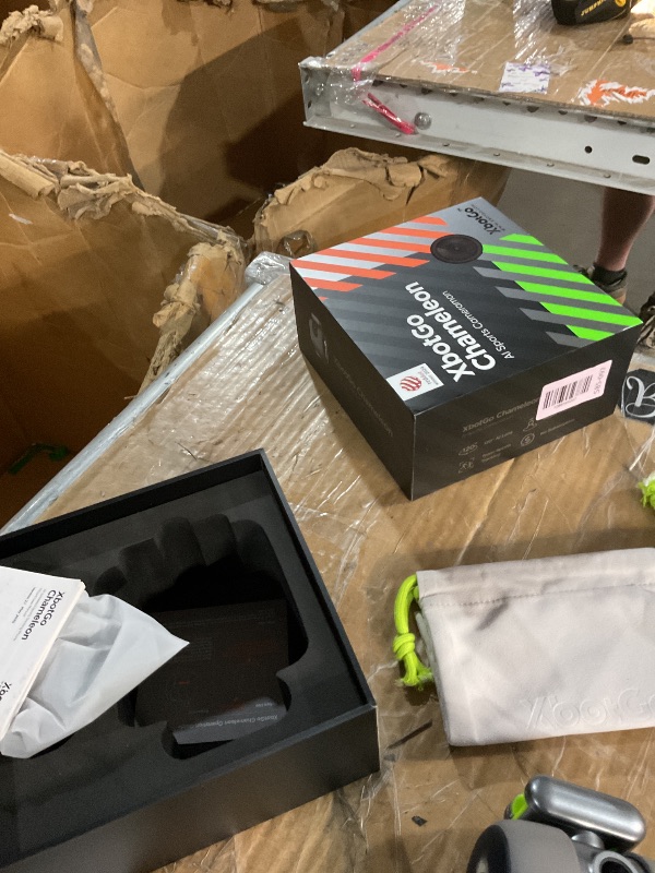 Photo 1 of (USED)(MISSING REMOTE)  XbotGo Chameleon AI Auto Sports Action Camera - 4K 60FPS Soccer Camera and Basketball Tracking Camera for Team Sports, Live Streaming, No Subscription, Works with iOS & Android (Lava Graphite)