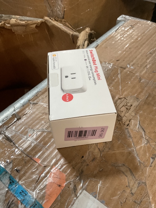 Photo 1 of ?2025 New? SwitchBot HomeKit Smart Plug Mini 15A, No Hub Required, Energy Monitor, WiFi(2.4G Only) Outlet Works with Apple HomeKit, Alexa, Google Home, App Remote Control & Timer Function(4 Pack)