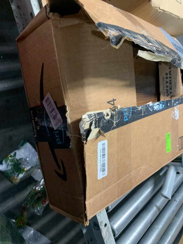 Photo 1 of ***(PARTS ONLY/MISSING PARTS/ NON FUNCTIONAL)***WouZglk Extra Large Corner Bread Box for Kitchen Countertop, 16.5 Inch Charred Pine 2-Tier Breadbox with Glass Wavy Door Panel, Vintage Farmhouse Style Wood Design (Pine Wood)