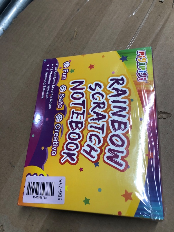 Photo 1 of ***FACTORY SEALED***Party Favors for Kids 4-8-12: 10 Pack Scratch Rainbow Art Crafts Notebook, Coloring Book Goodie Bags Stuffers Kit, Bulk Birthday Gift Classroom Prizes Girl Boy Toddler