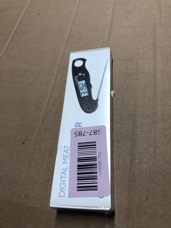 Photo 1 of ***FACTORY SEALED***Digital Meat Thermometer, Waterproof Instant Read Food Thermometer for Cooking and Grilling, Kitchen Gadgets, Accessories with Backlight & Calibration for Candy, BBQ Grill, Liquids, Beef, Turkey…
