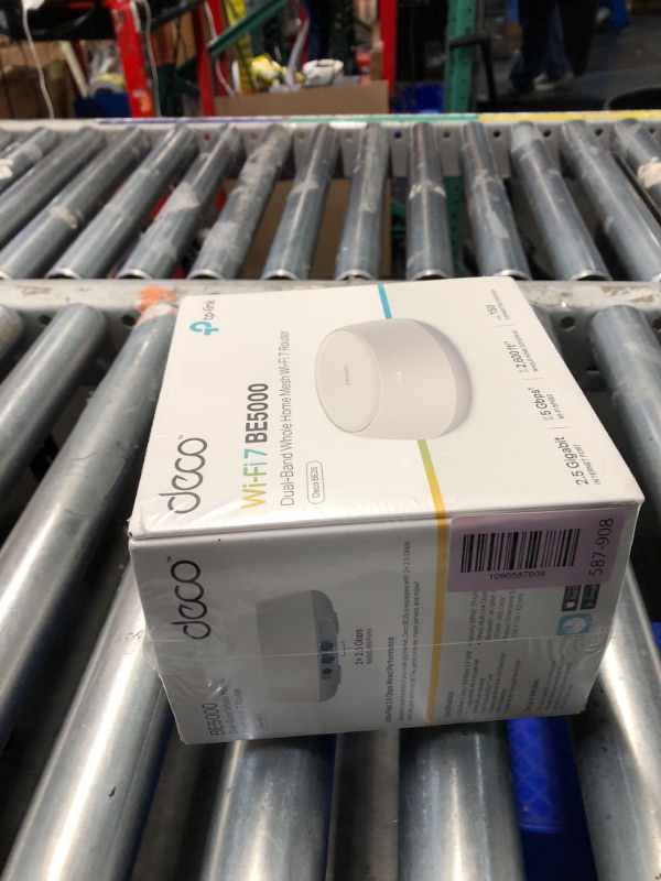 Photo 1 of ***FACTORY SEALED***TP-Link Deco 7 BE25 Dual-Band BE5000 WiFi 7 Mesh Wi-Fi Router | 4-Stream, 240 Mhz Channels | Covers up to 2,600 Sq.Ft | 2X 2.5G Ports Wired Backhaul | VPN, MLO, HomeShield, Free Expert Help, 1-Pack