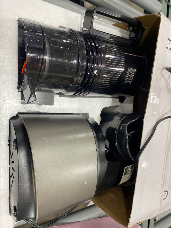 Photo 1 of ***(PARTS ONLY/MISSING PARTS/ NON FUNCTIONAL)***EanOruus Cold Press Juicer, 5.8" Wide Feed Chute Juice Extractor Machine with 400W, High Juice Yield, Slow Masticating Juicer for Whole Vegetables & Fruits, Grey