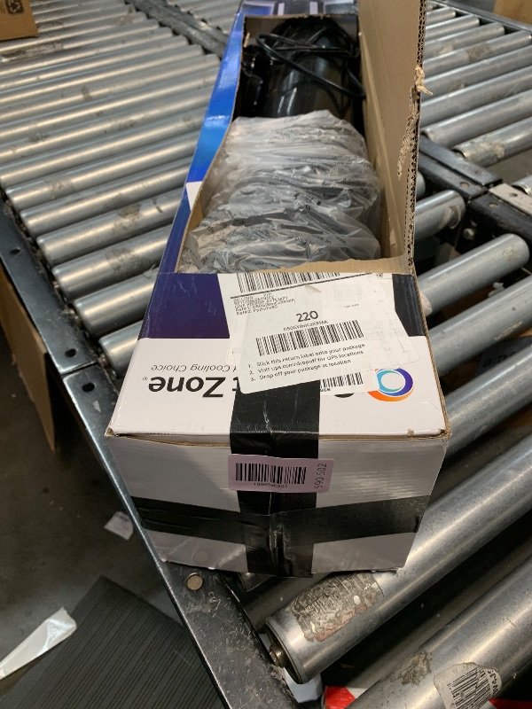 Photo 1 of ***(PARTS ONLY/ MISSING PARTS/ NON FUNCTIONAL)***Comfort Zone Tower Fan for Bedroom, 32 inch, 3 Speeds, 90 Oscillation, Bladeless Indoor Fan, Built in Carry Handle, Portable Stand Fan, Black