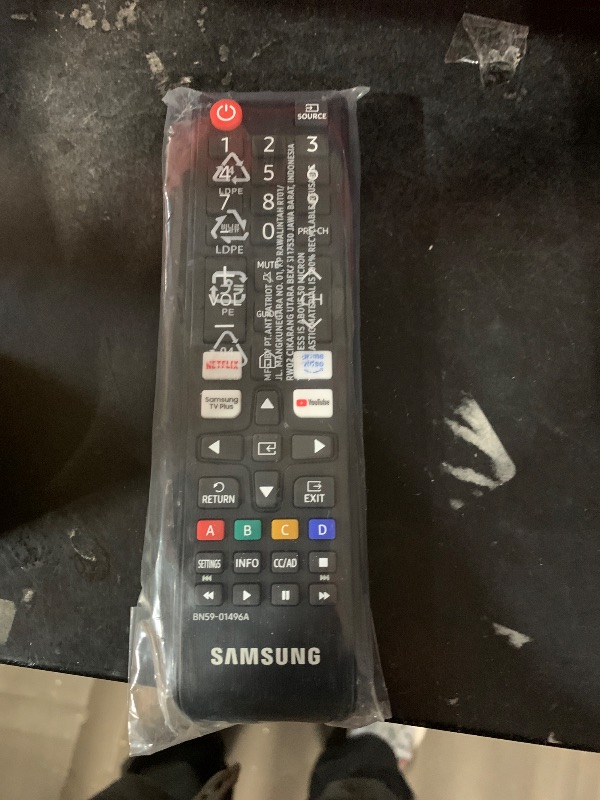 Photo 1 of ****STOCK PHOTO FOR REFERENCE ONLY/SEE PHOTOS***

Samsung OEM Remote Control with Netflix Hotkey - Black (BN59-01315J)