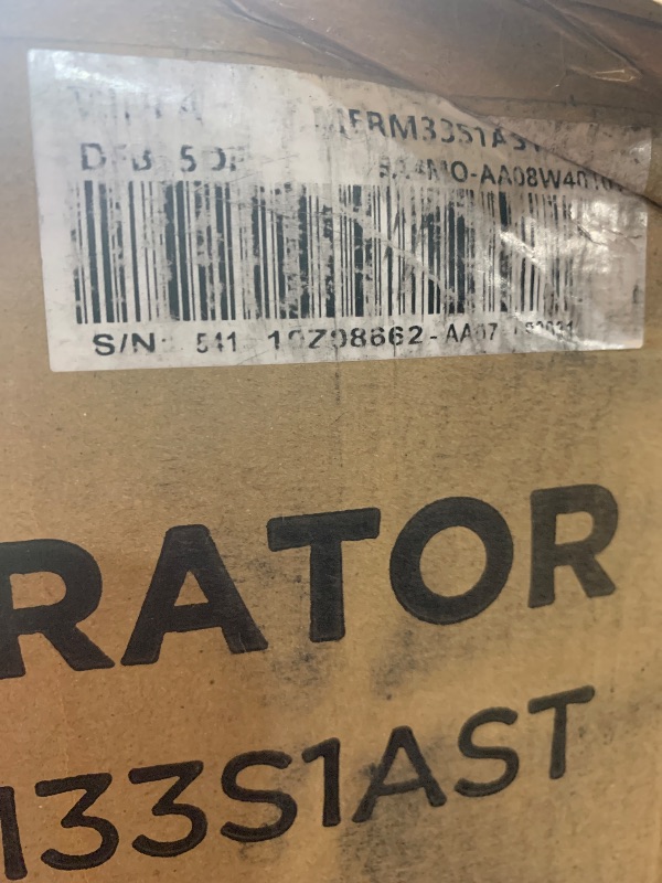 Photo 1 of ****STOCK PHOTO FOR REFERENECE ONLY****NEEDS TO BE CLEANED*** Midea MERM33S1AST Mini Fridge, 3.3 Cu.ft Compact Fridge with Internal Light, Adjustable Thermostat, Reversible Door, Low Noise for Dorm, Office, Bedroom, Stainless Steel