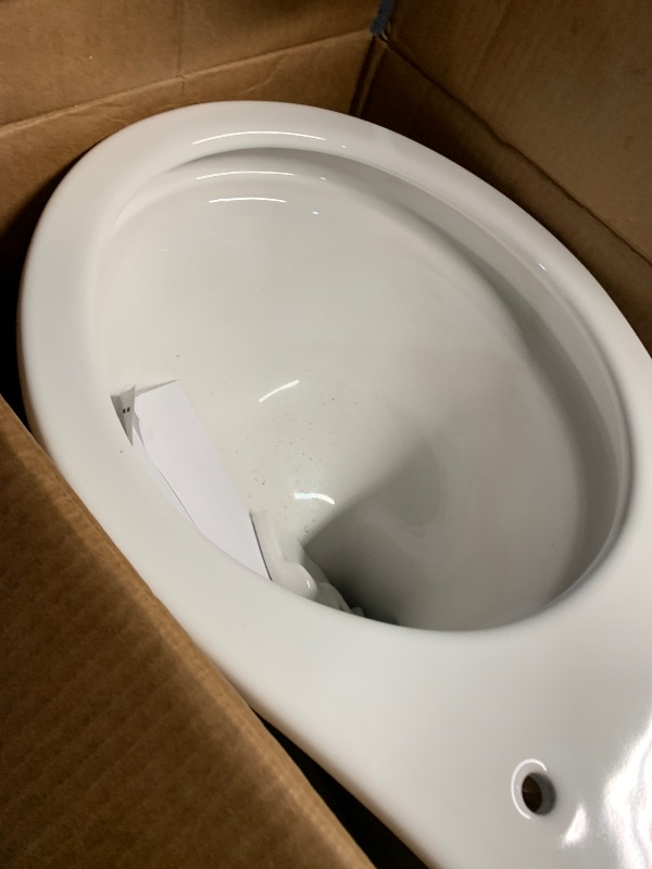 Photo 1 of ***ITEM IS DAMAGED/SEE PHOTOS

KOHLER Cimarron Round Toilet Bowl Only in White with Comfort Height