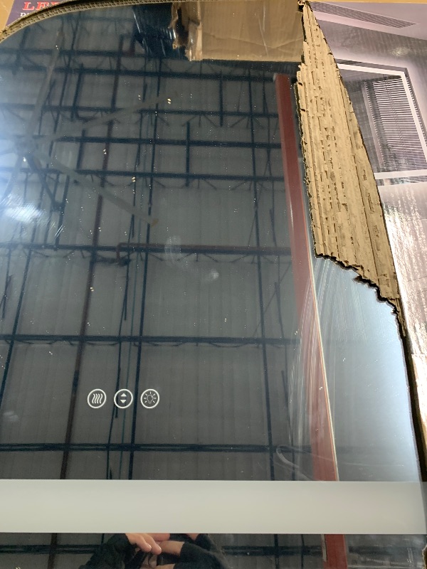 Photo 1 of ***MINOR SCRATCHES SEE PHOTO
ODDSAN 48x40 LED Mirror for Bathroom, Lighted Vanity Mirror for Wall, Dimmable, Anti-Fog, Shatter-Proof, ETL Listed (Front Lit + Backlit)