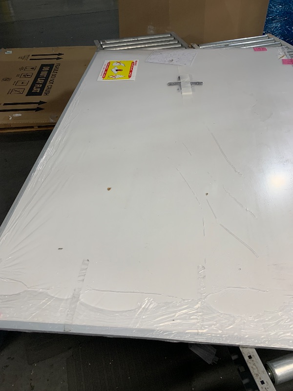 Photo 1 of ***DAMAGED - SEE NOTES/PICTURES***

VIZ-PRO Large Cork Bulletin Board, 72 X 48 Inches, Wall-Mounted Corkboard with Silver Aluminium Frame for School, Office, and Home 6' X 4'