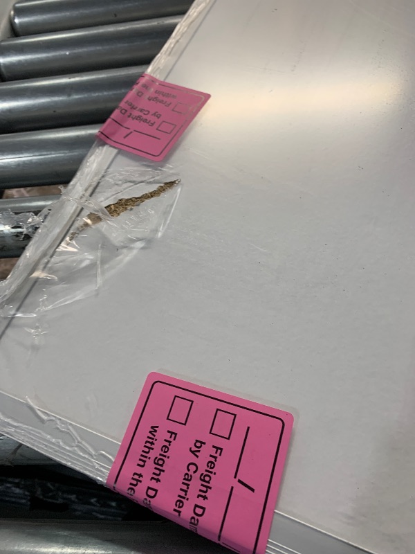 Photo 1 of ***DAMAGED - SEE NOTES/PICTURES***

VIZ-PRO Large Cork Bulletin Board, 72 X 48 Inches, Wall-Mounted Corkboard with Silver Aluminium Frame for School, Office, and Home 6' X 4'