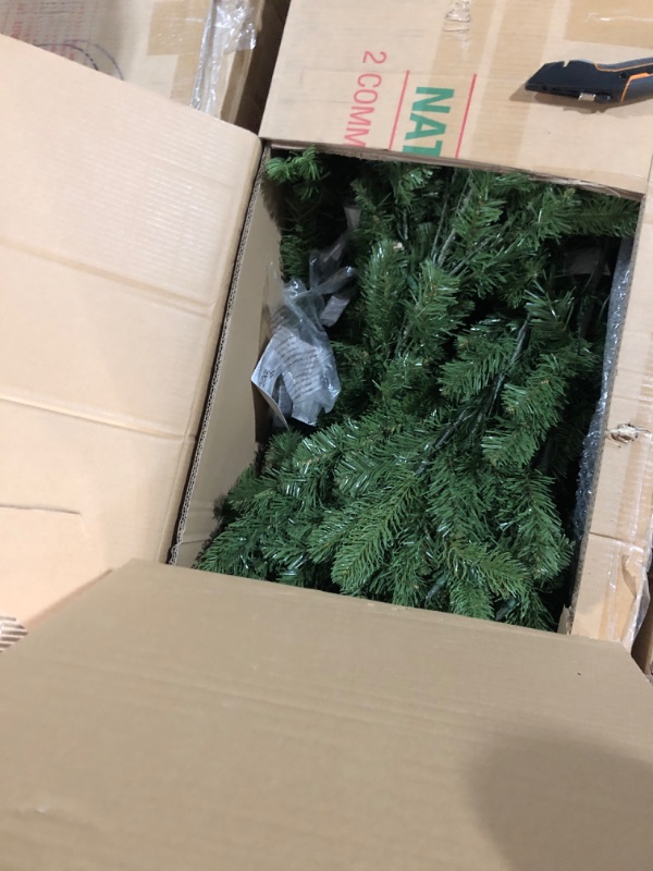 Photo 1 of ***EXTRA LARGE 2 Box SET***
12 ft. Pre-Lit Feel Real® Artificial Downswept Douglas® Fir Christmas Tree, Green, Clear Lights, Includes Stand