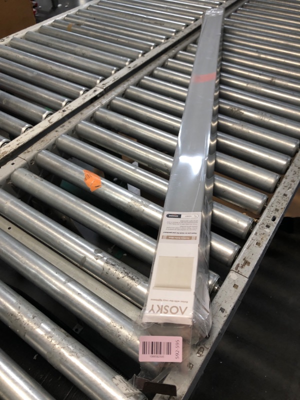 Photo 1 of ***MISSING PARTS***
AOSKY Light Filtering Roller Shades Cordless Blinds for Windows, 1% Openness Free-Stop Shades with Valance, Thermal Insulated Fabric, UV Protection, Natural Woven Blindss?50" W x 72" H, Grey?